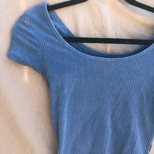 Wild Fable ribbed blue top size small.